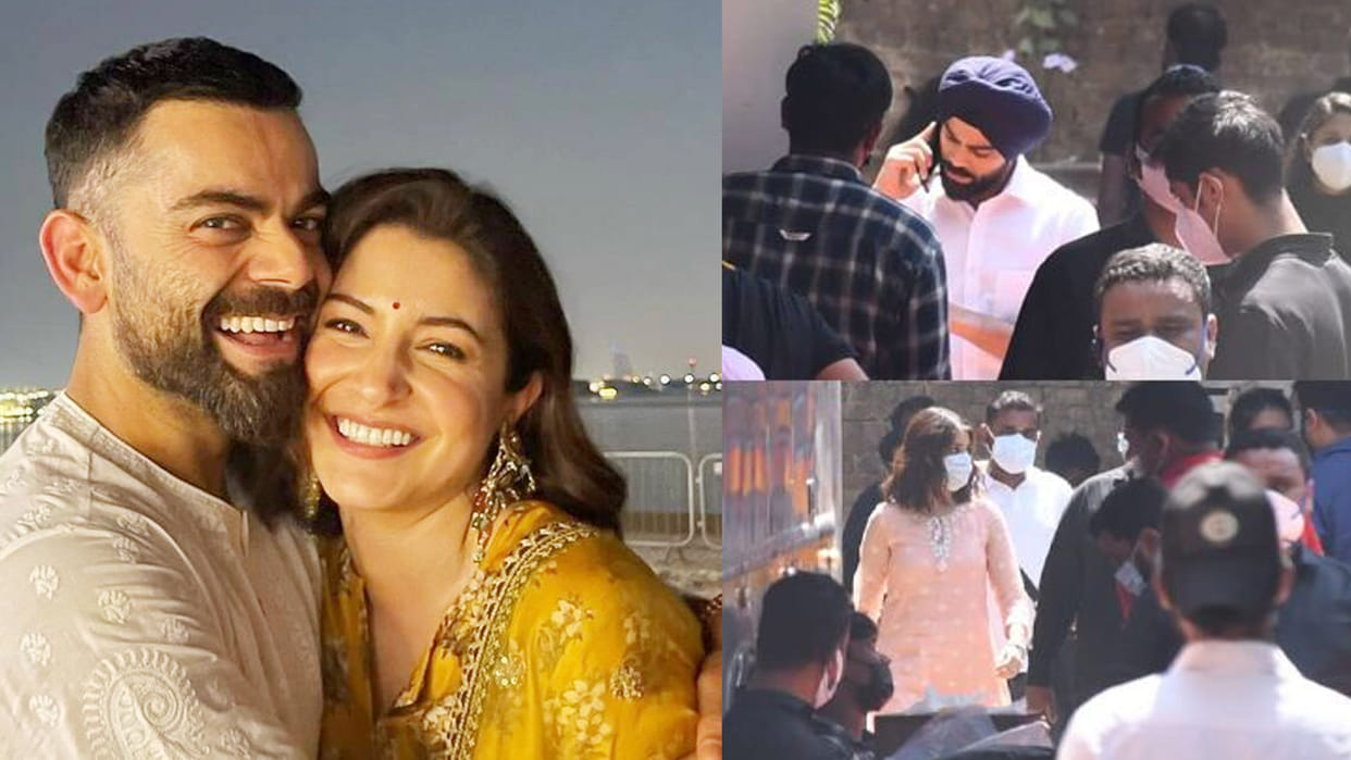 Virushka: Virat Kohli in blue turban Punjabi Look, Anushka Seen on Film Set; Virat Anushka Together on Film set for Advertisement