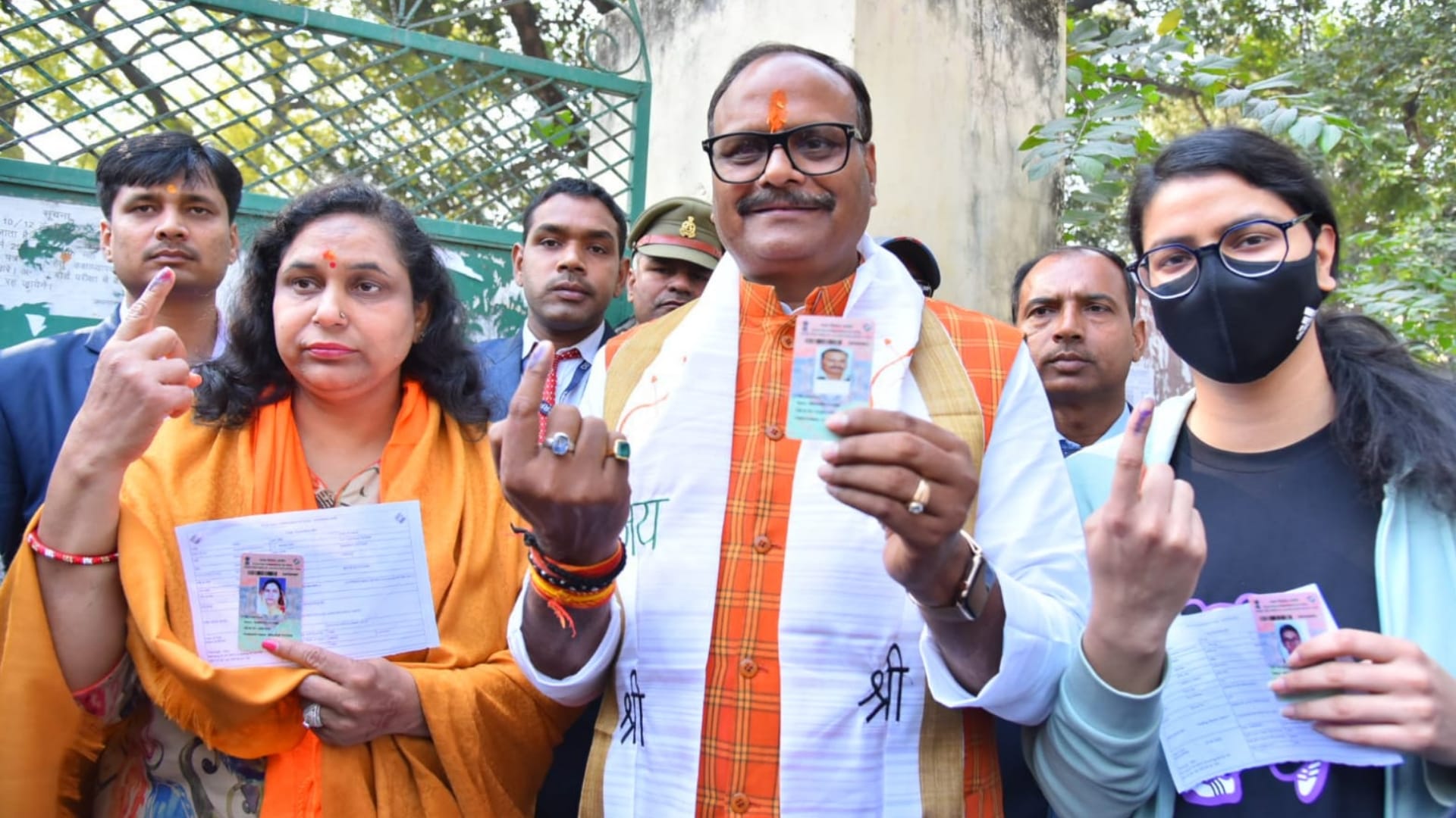 People vote for fourth phase in UP Election 2022.