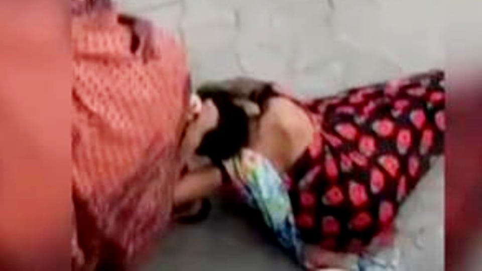 Woman brutally beaten by other woman video goes viral in agra
