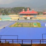 धर्मशाला क्रिकेट स्टेडियम।