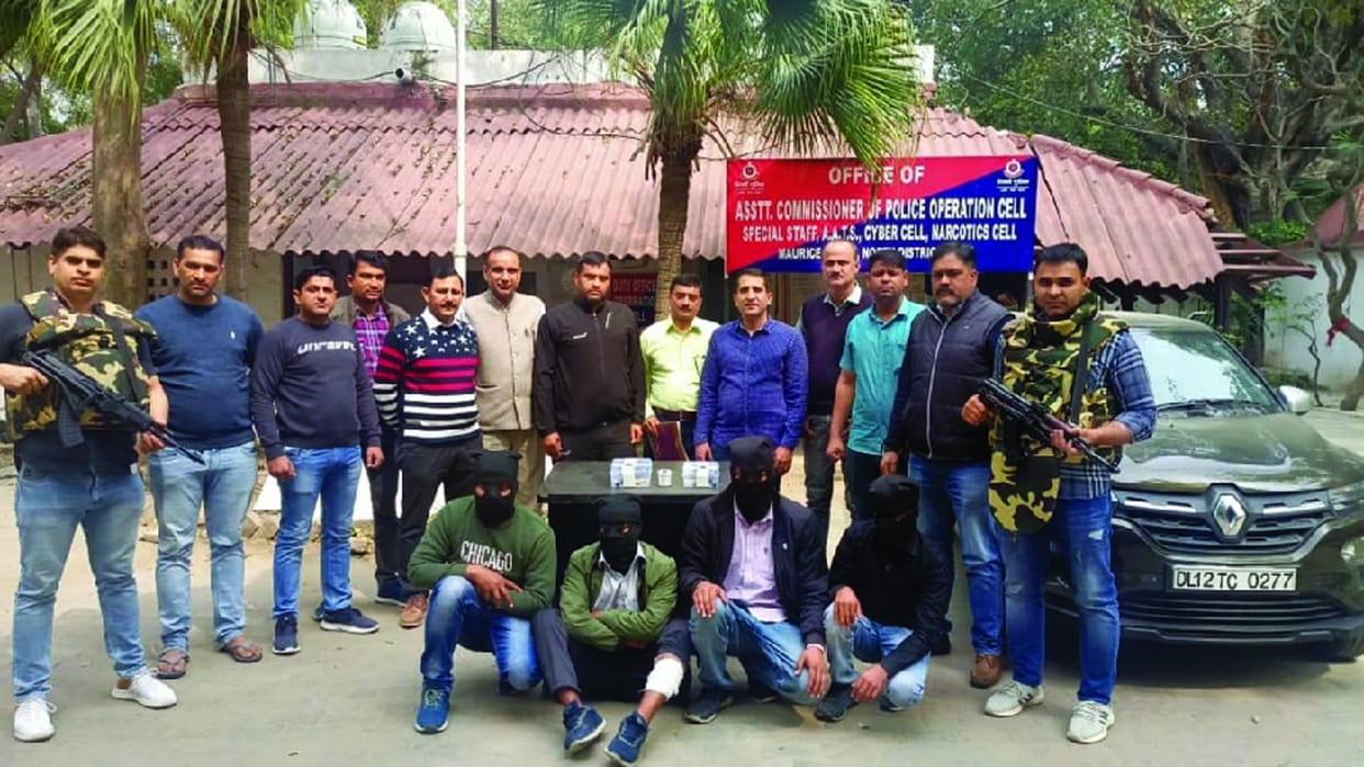 Four miscreants nabbed after encounter in delhi