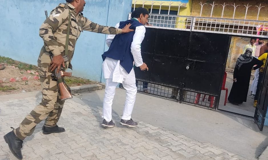Congress candidate was pushed out by security personnel, uproar