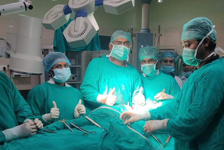 Telescopic operation of cancer in Mandal
