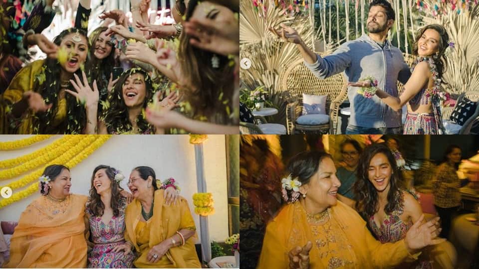 farhan akhtar and shibani dandekar mehendi ceremony photos