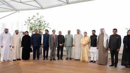 Indore: MP Lalwani meeting prominent people in Dubai regarding investment in Indore from startups and other sectors, taking information about the ecosystem