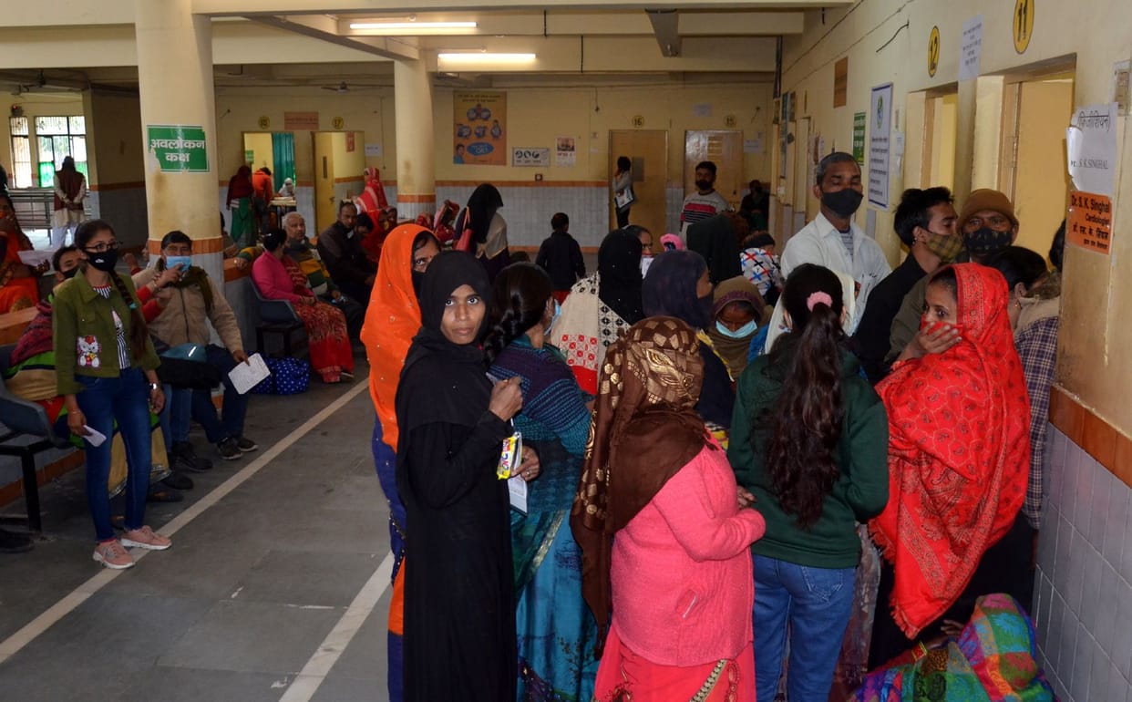 Patients increased in the hospital as the temperature increased
