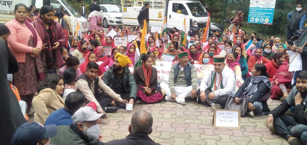 Workers protested due to lack of employment
