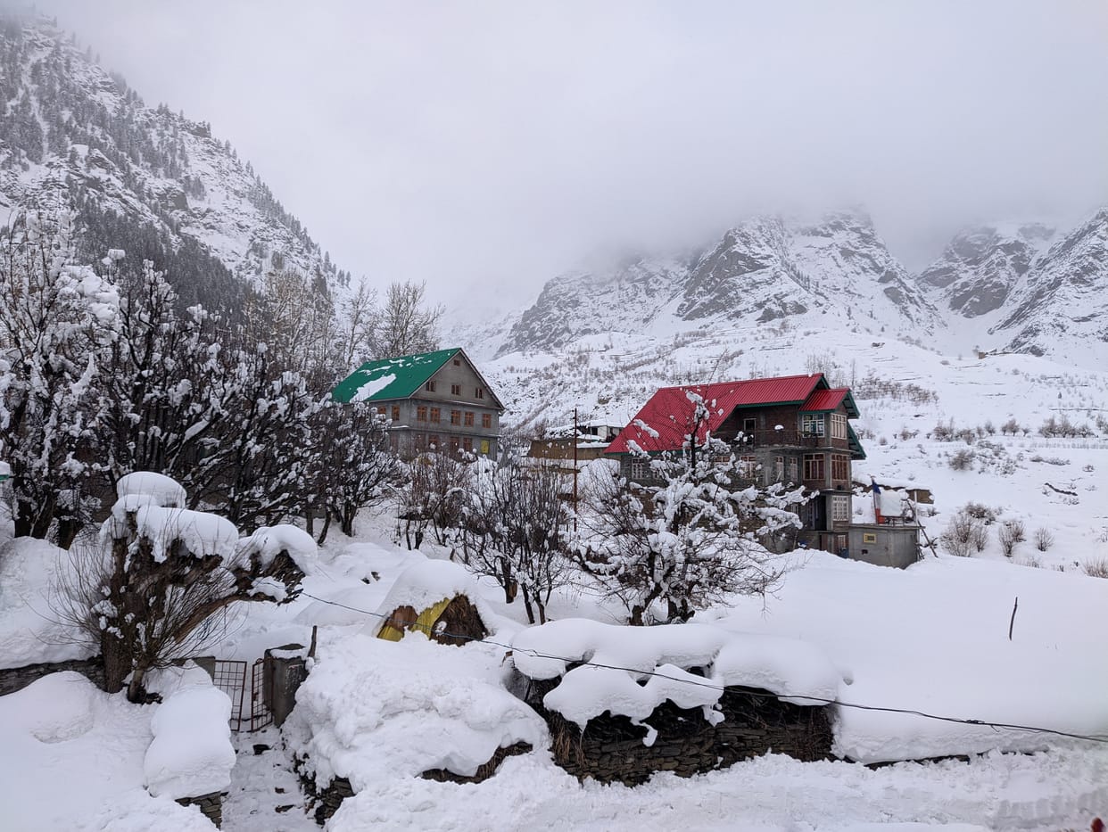 Snowfall in Manali and Nehrukund, tourists enjoyed