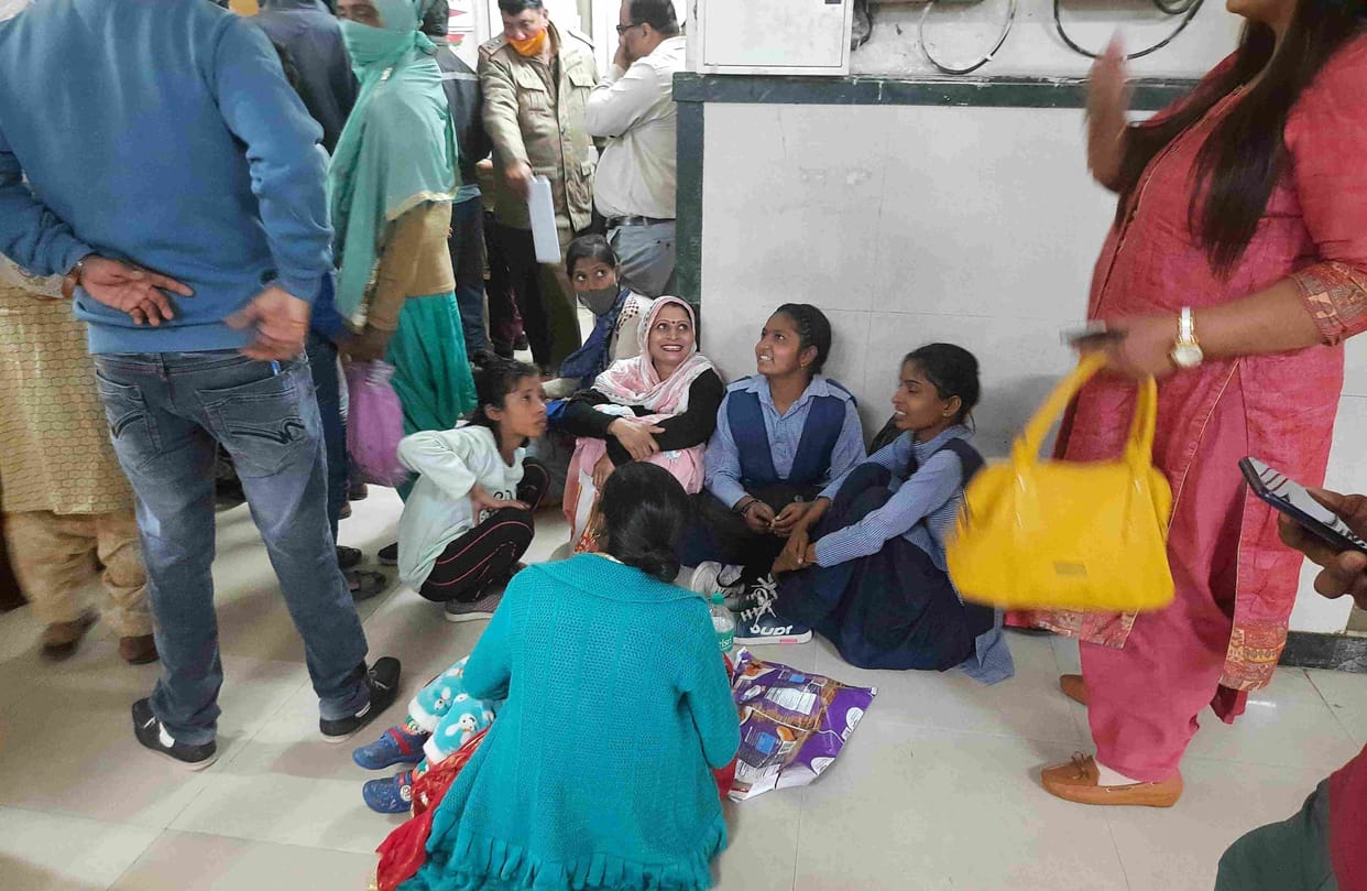 The doctors did not reach the evaluation camp, the students with disabilities had to go to the OPD and get them checked.