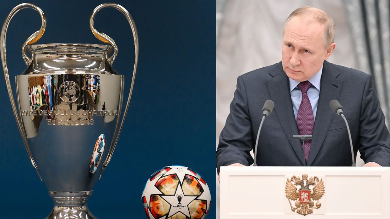 Ukraine Russia conflict Champions League final may be snatched from St Petersburg Russia Ukraine Football League postponed due to war