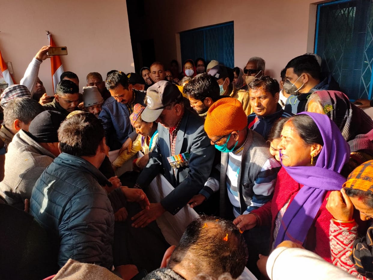 Uttarakhand : Martyr Jagendra Singh Chauhan Dead bodies Reached Home
