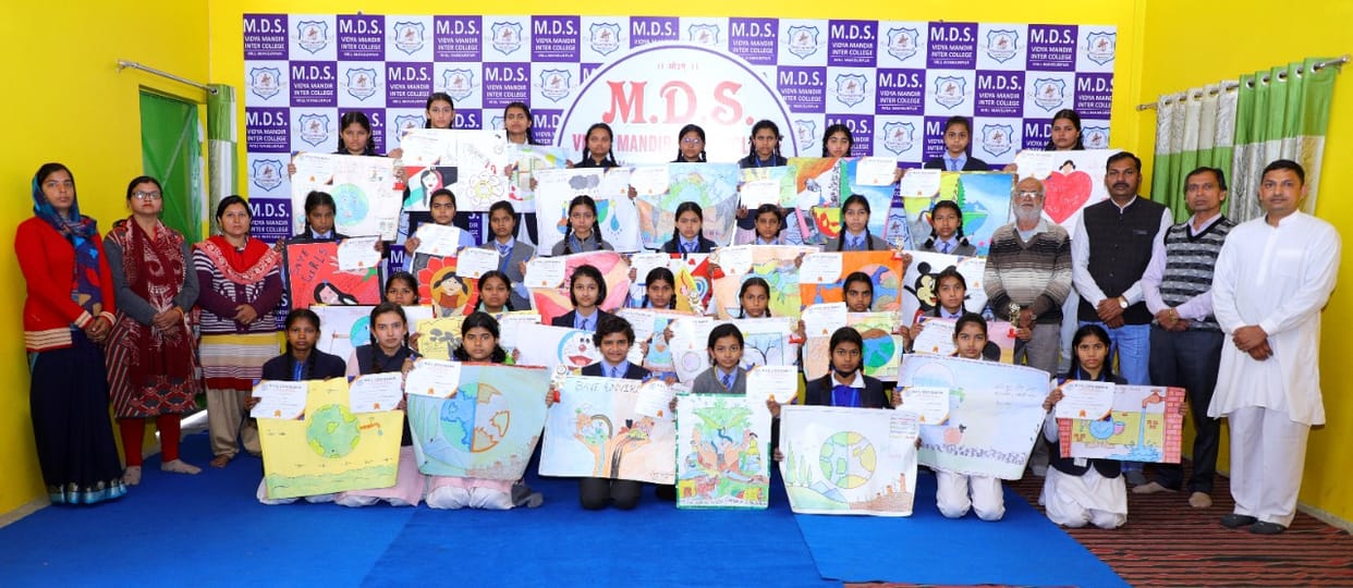 Students engraved their feelings in the poster making competition