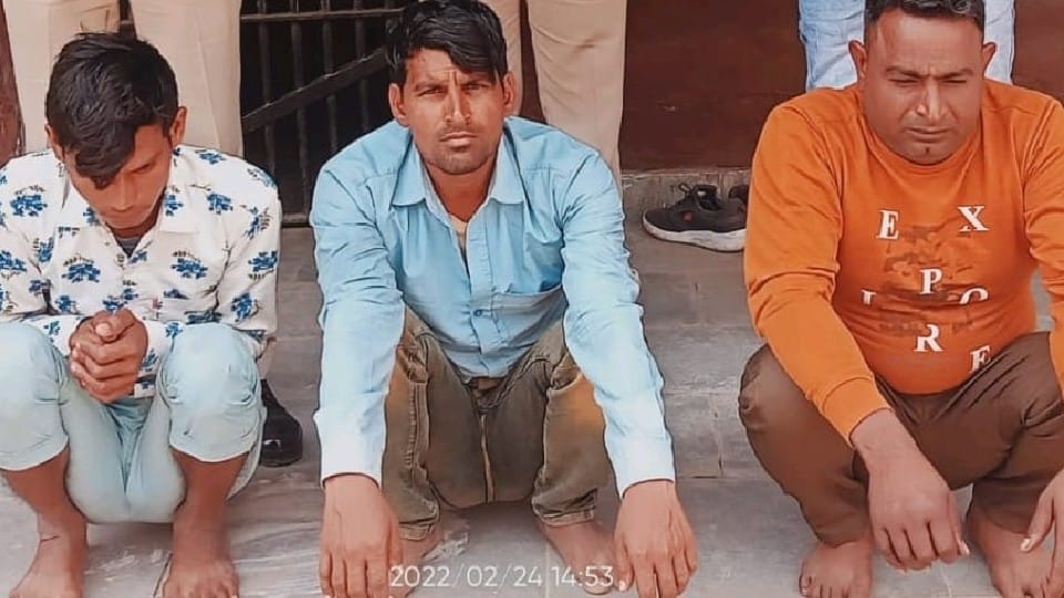 Rajasthan news Fraud Of Selling Mobiles and cars Cheap On OLX Five Arrested In Bharatpur;