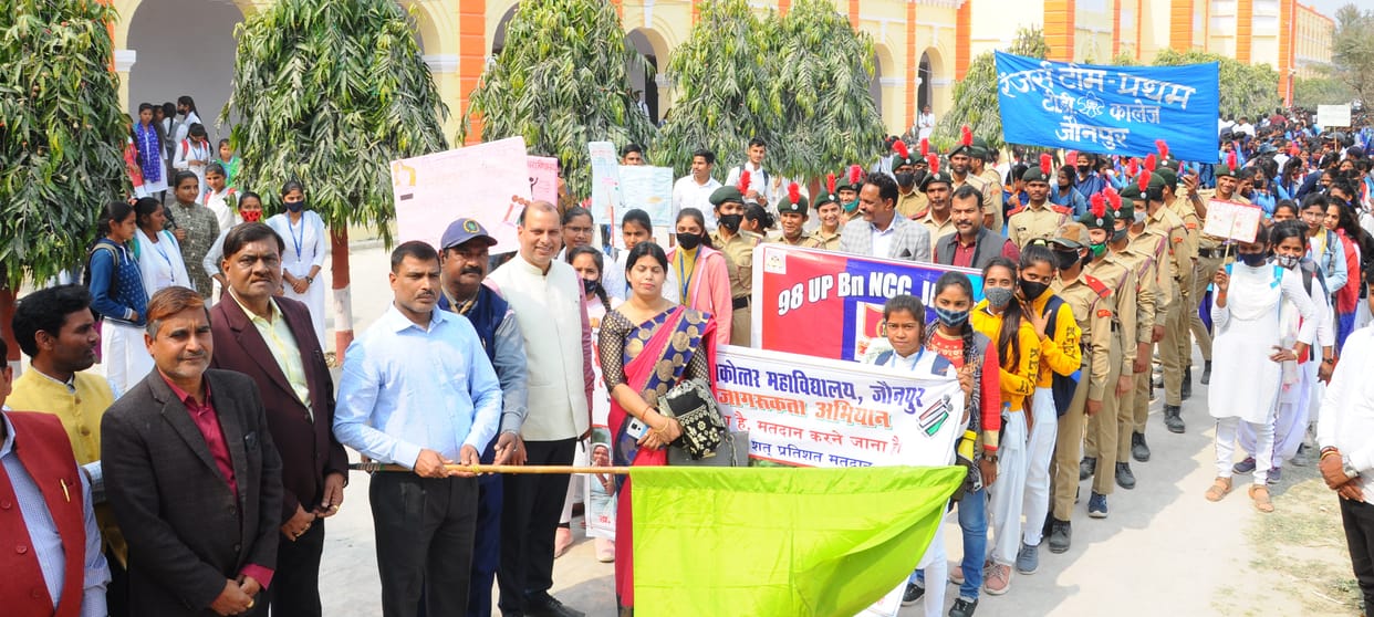 Made aware for voting by taking out rally