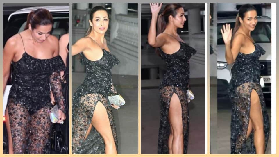 gets trolled for her balck thigh high slit dress at Farhan Akhtar and Shibani Dandekar's marriage bash