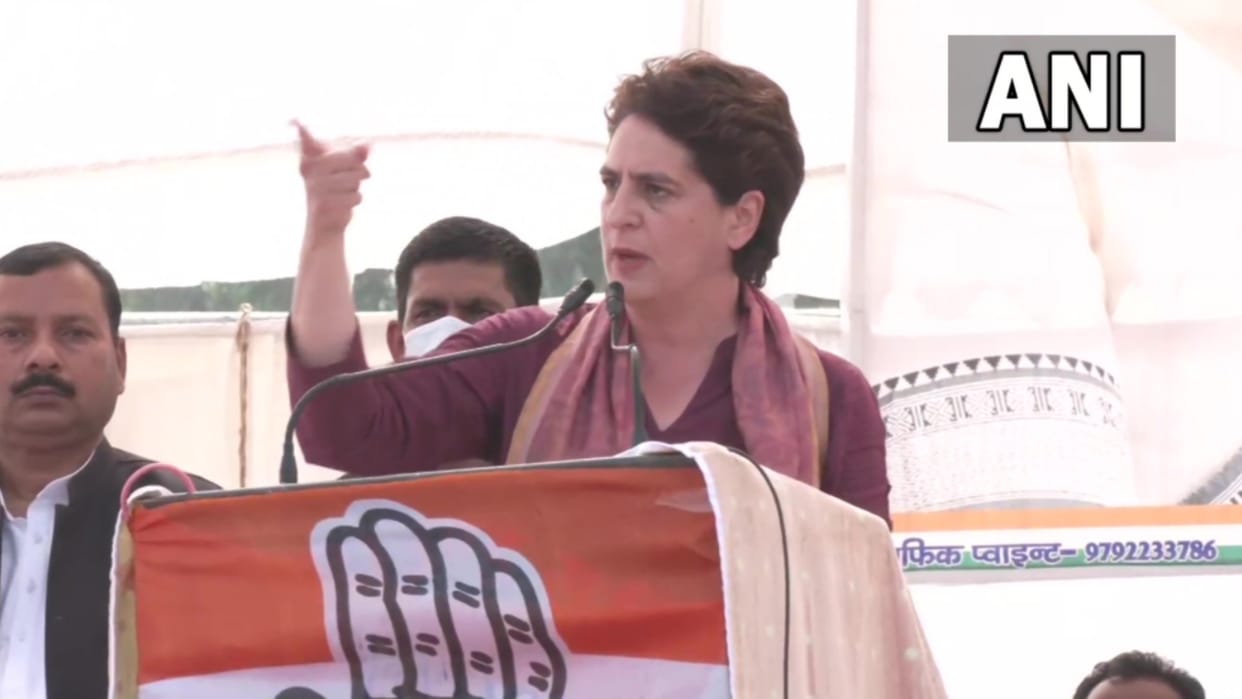 Priyanka Gandhi campaigns in Amethi.