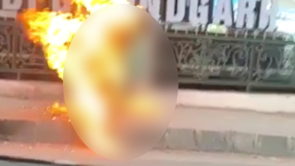 Man has set himself on fire in Mandi Gobindgarh