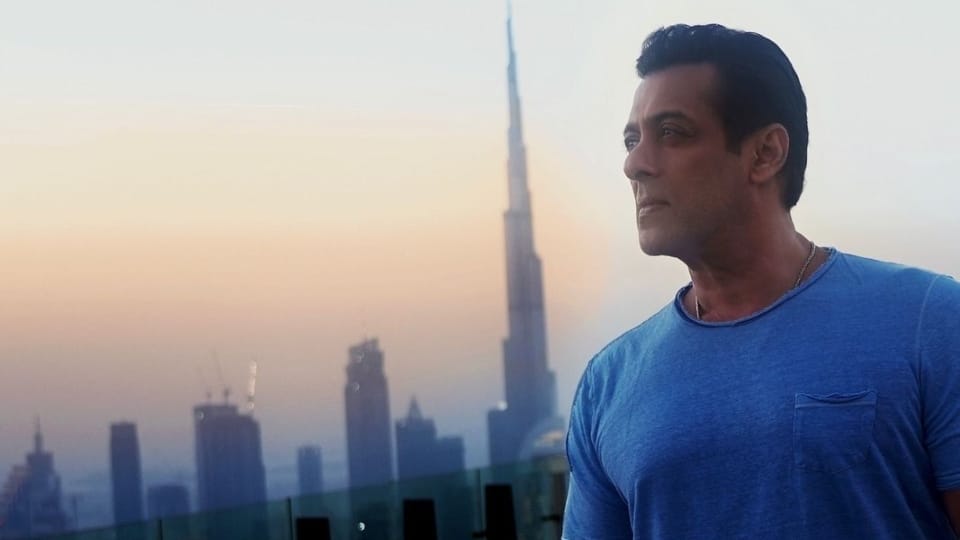 Dabangg Tour Salman Khan shares pictures admiring Burj Khalifa from Dubai