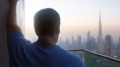 Dabangg Tour Salman Khan shares pictures admiring Burj Khalifa from Dubai
