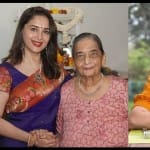 माधुरी दीक्षित अपनी मां के साथ