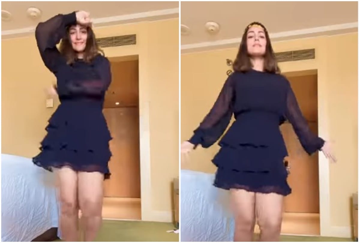 Social media: TV actress Heena Khan danced fiercely on social media trend kaccha badam fans said her Insta queen