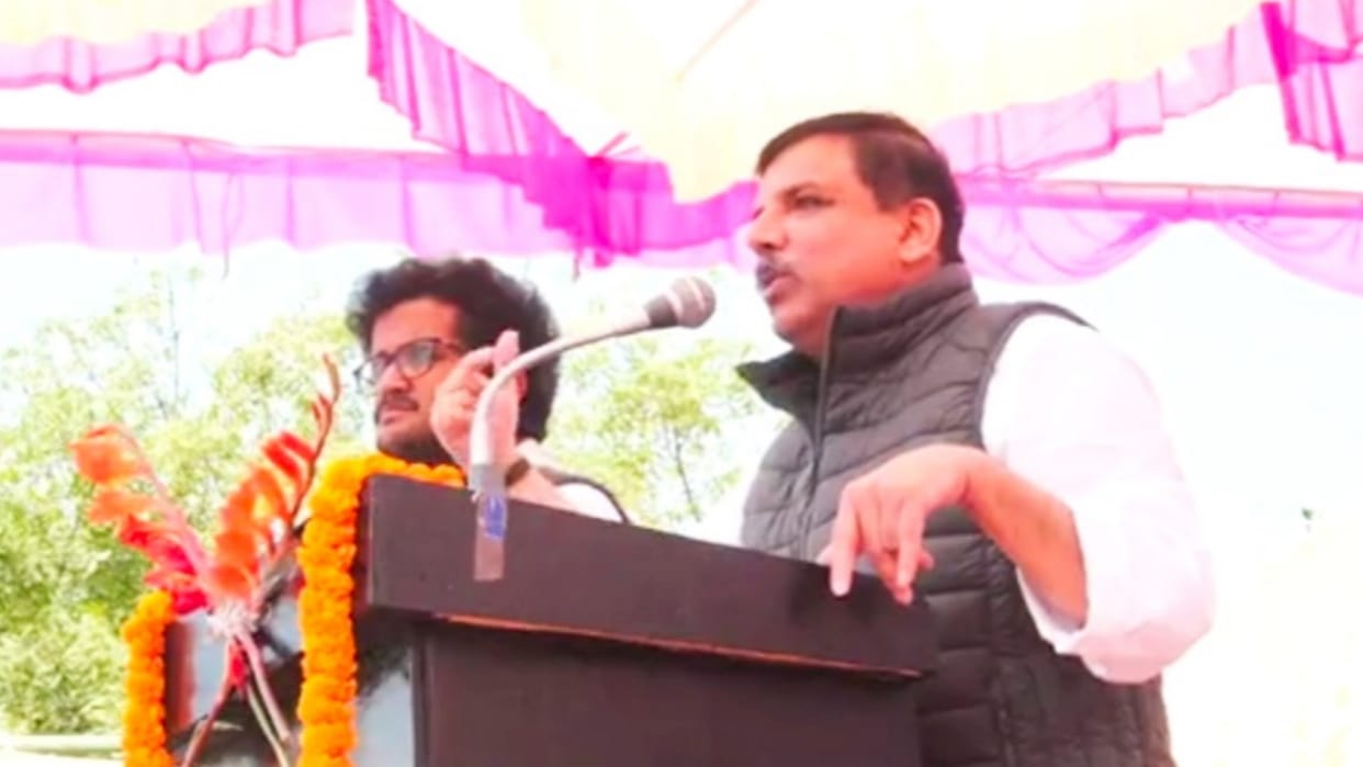 Aam Aadmi Party state in-charge Sanjay Singh held public meetings for UP Election 2022