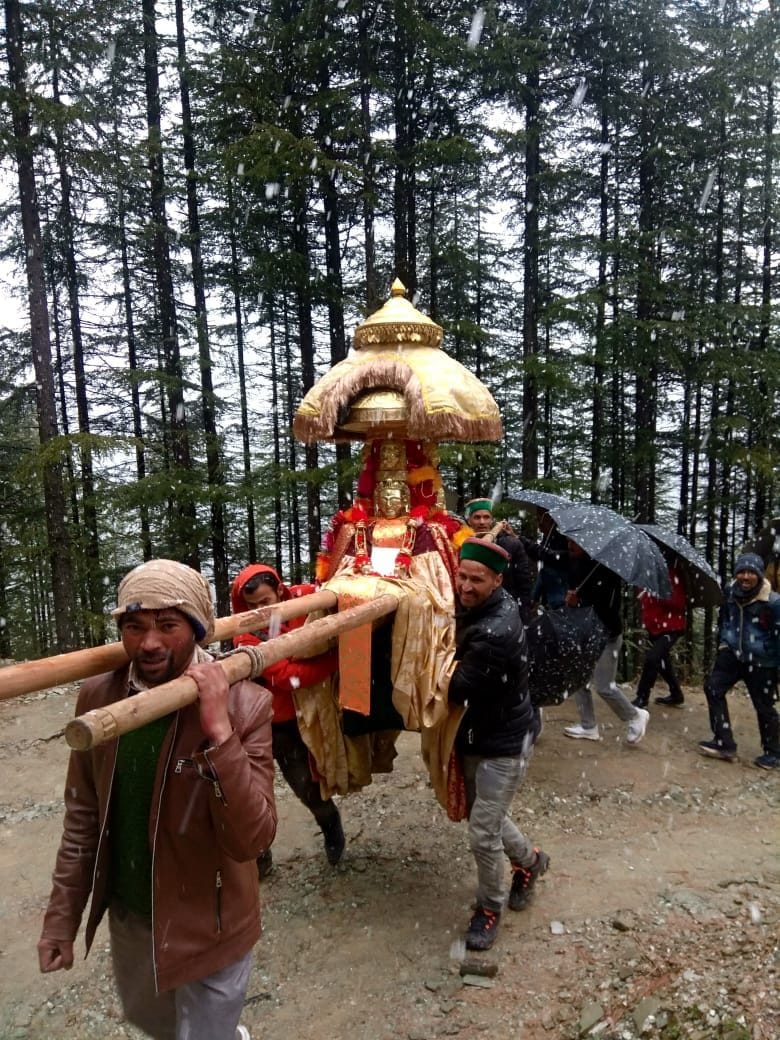 Dev Shatinag left with 100 Devlus for mahashivratri fair mandi