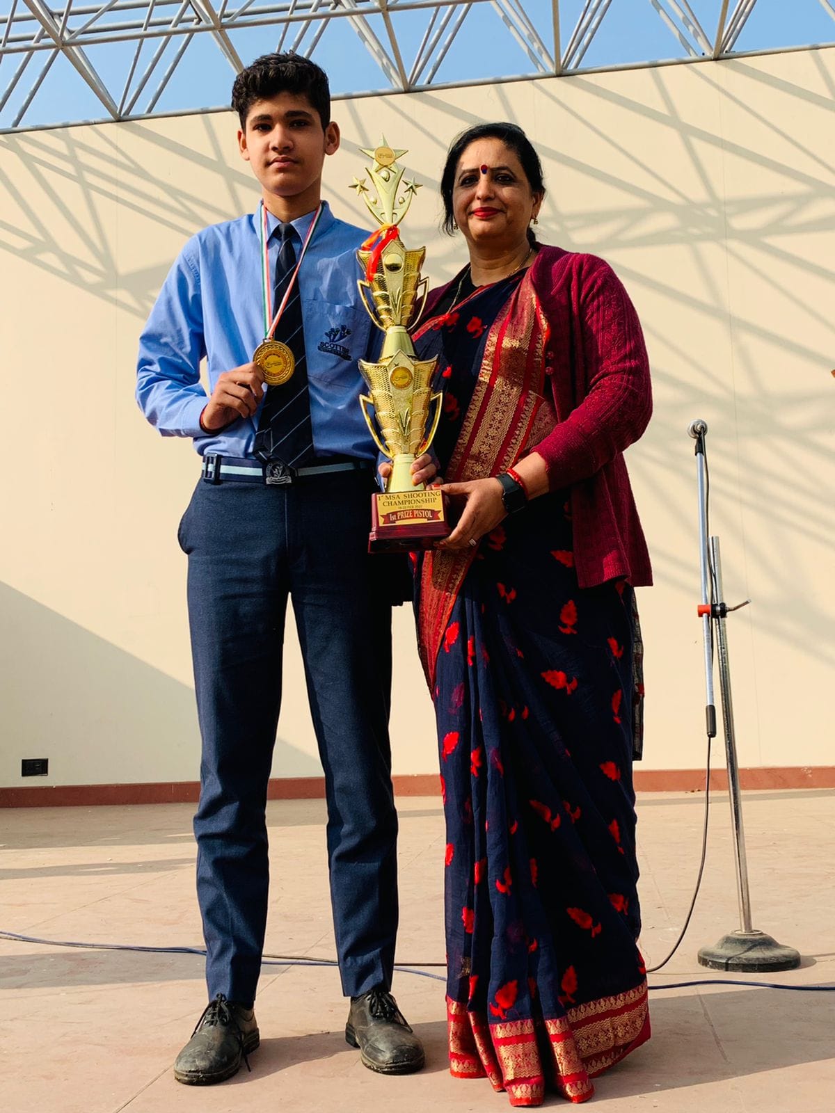 Meritorious shooter Jatin honored in Scottish school