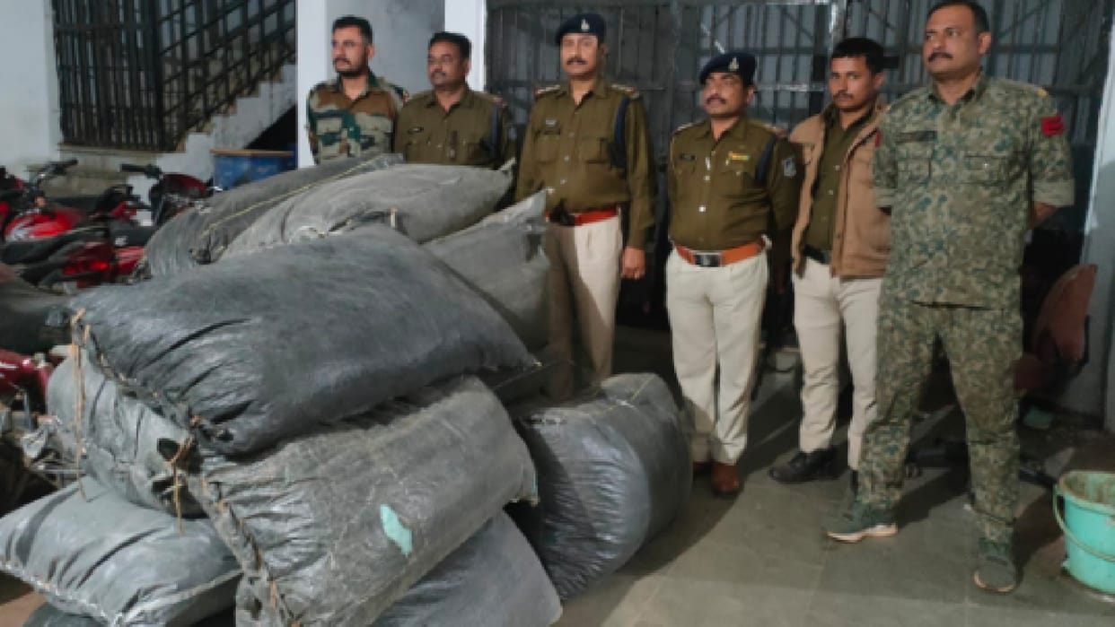 Shivpuri: 9 quintals of doda sawdust seized among the sacks of maize, truck driver arrested