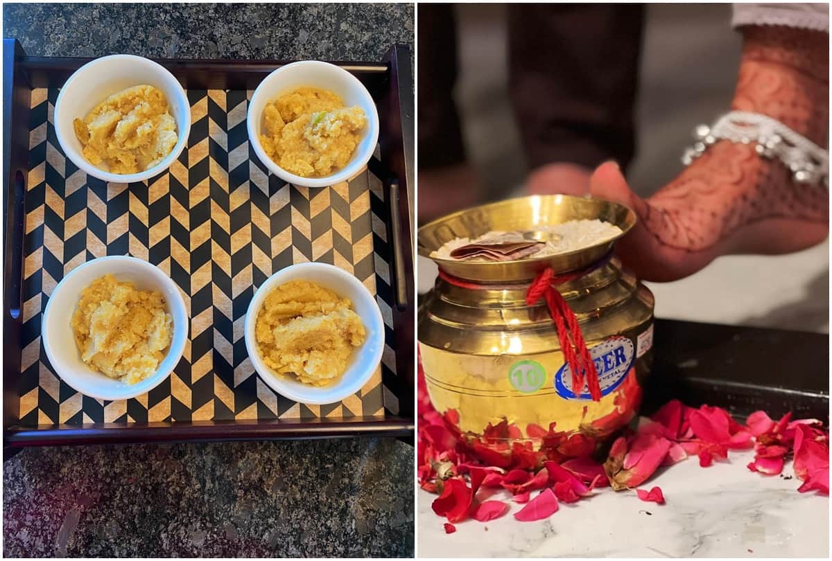 Vikrant Sheetal Wedding: Vikrant Massey wife Sheetal Thakur received a warm welcome at her in-laws house shared photos of her grah pravesh