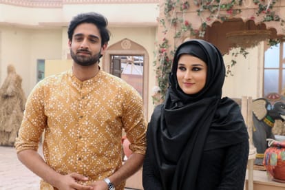 actress sheen das enters in Dangal Tv Show Rakshabandhan Rasal Apne Bhai Ki Dhal hijab row