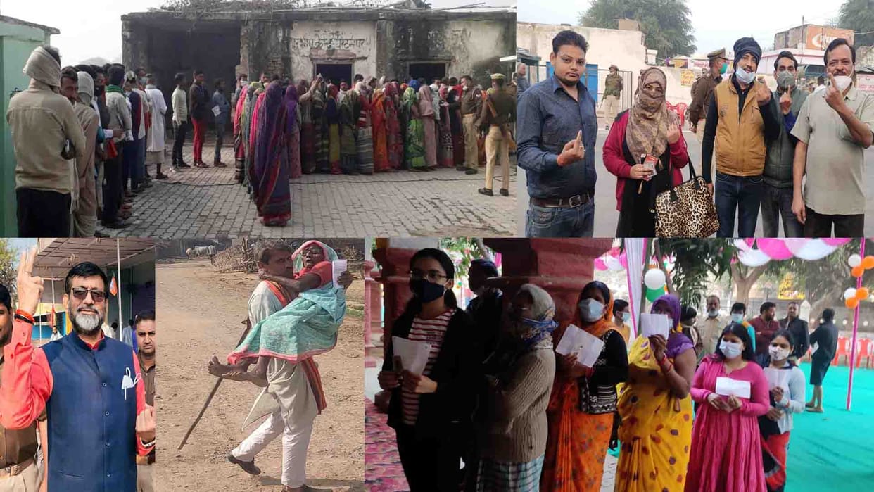 UP Chunav 2022 voting Phase 5, voting in two seats of Chitrakoot up
