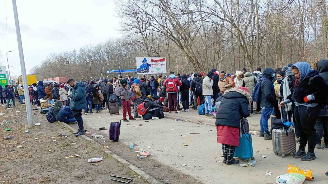 Indian students in Ukraine: many students stranded at Romania border, pleaded for help