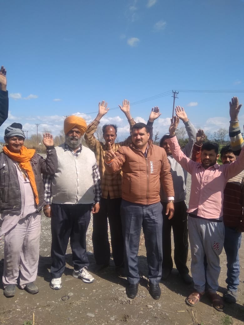 Demonstration against illegal mining in Ravi