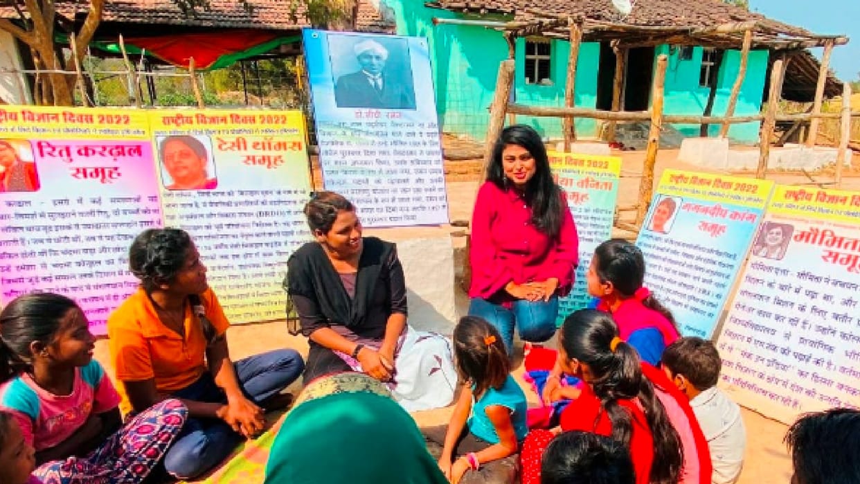 National Science Day: Tribal adolescent girls know the contribution of Indian women in the field of science