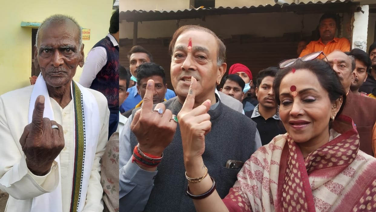 Pancham Dhobi cast his vote before Maharaj Sanjay Singh in Amethi.