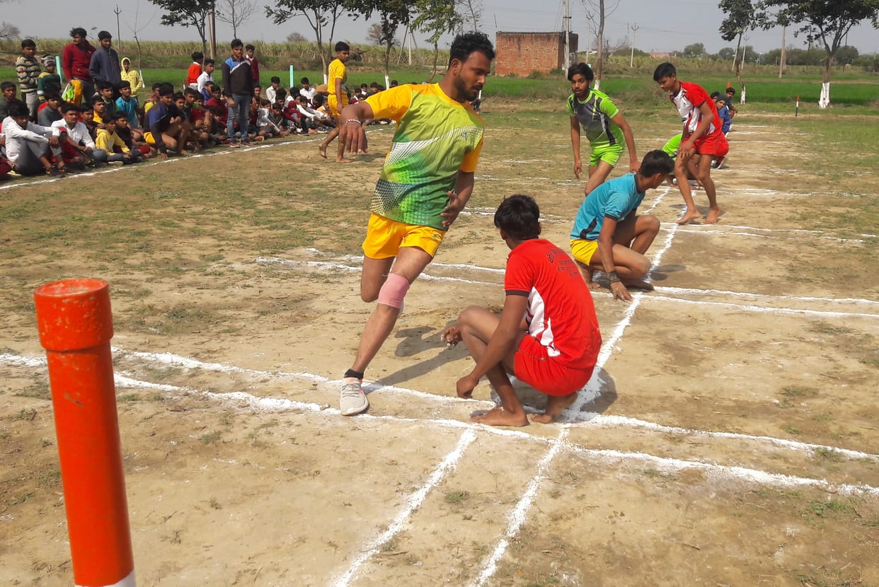 Gandhi Club defeated Tagore Club in Kho-Kho