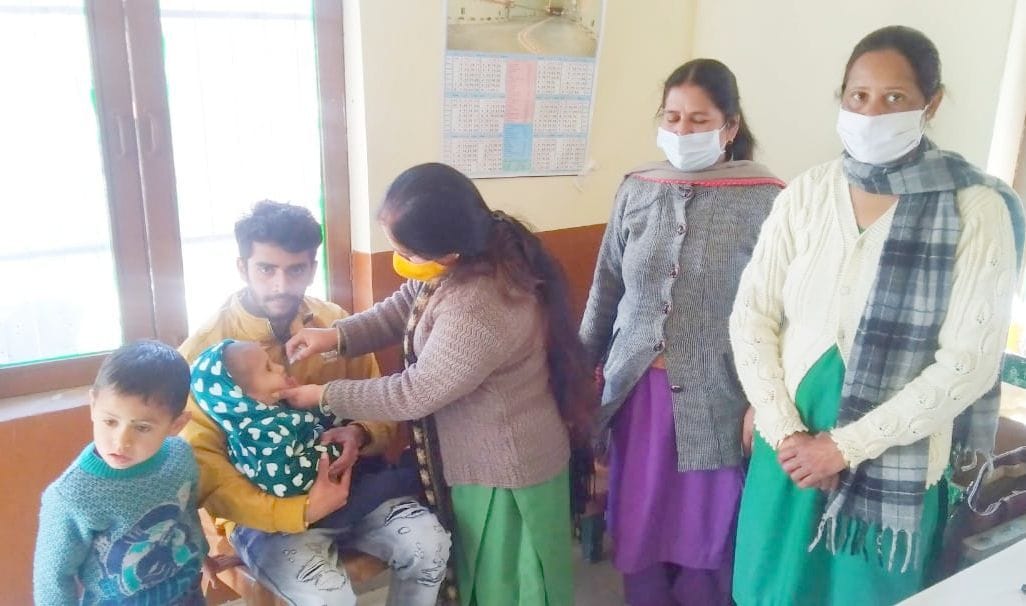 Administered polio drops to 52,604 children