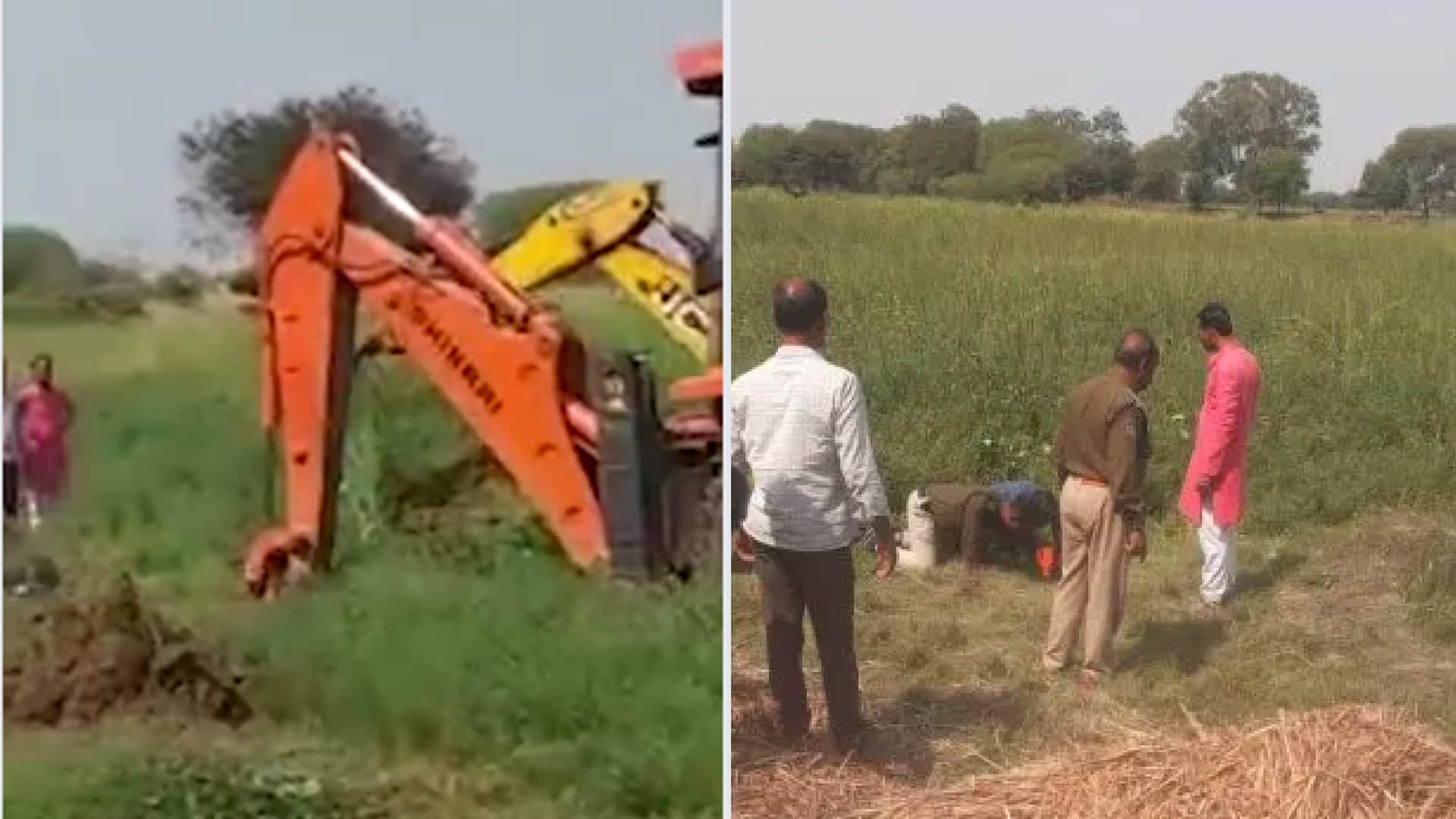 3 year old child fell in borewell while playing in Damoh, sound of save mummy from inside the pit,