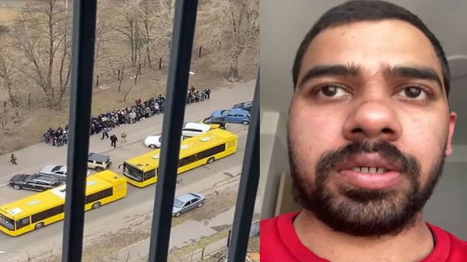 Russian soldiers helped Indian students by seeing the tricolor of Indian national flag