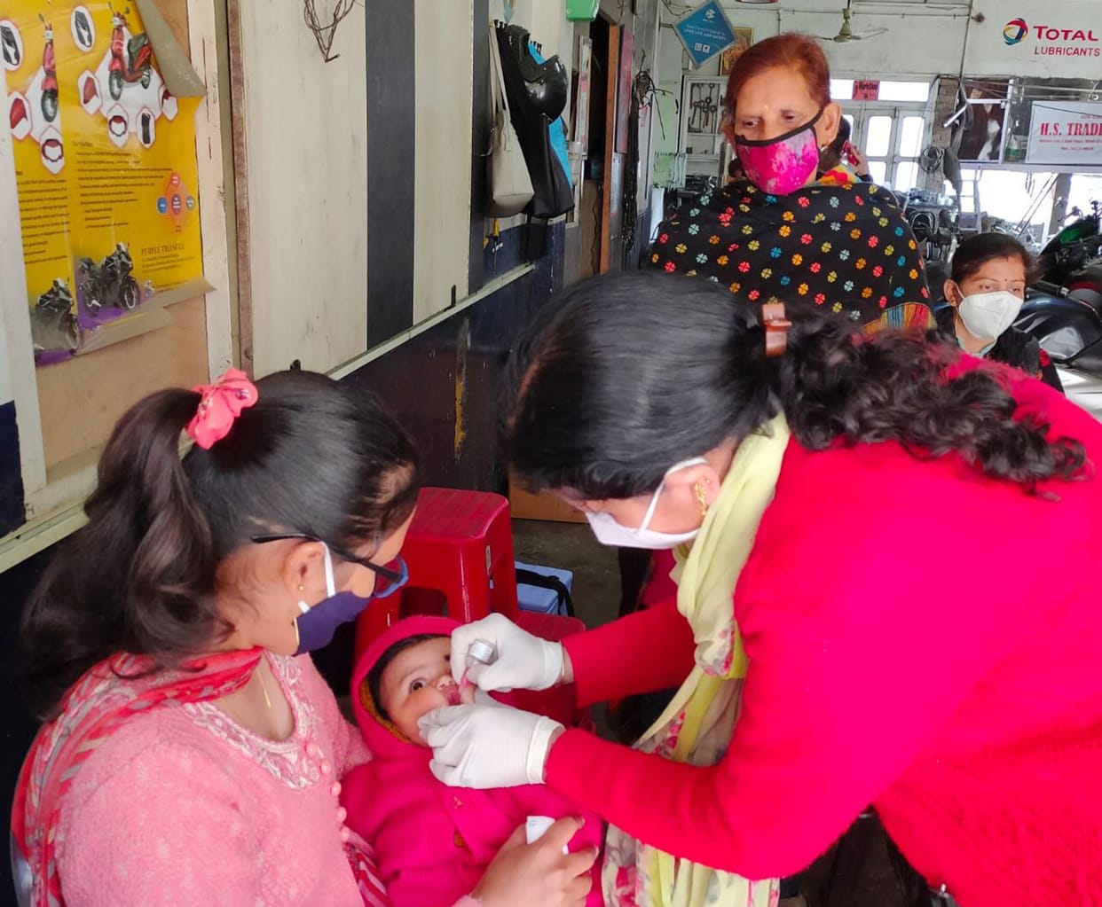 71701 children were given two drops polio drops