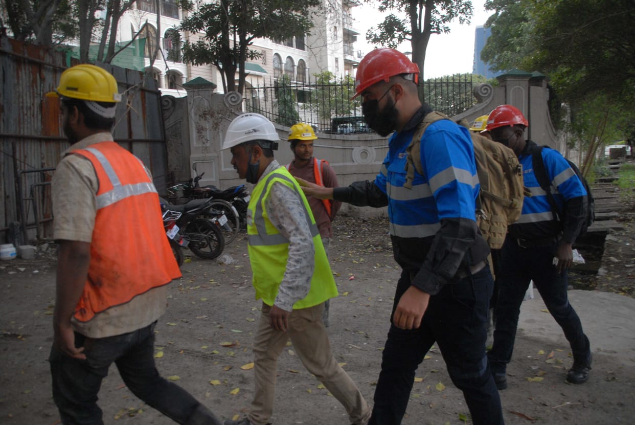 Twin tower inspection by South African experts