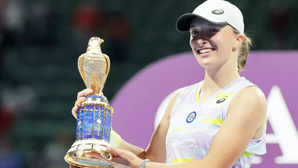 Qatar Open: Iga Swiatek defeats Anett Kontaveit in final; wins qatar open, second WTA 1000 title|Tennis