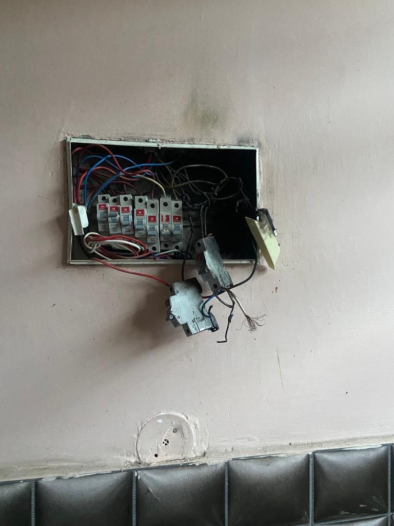 Electricity fell in village Matlauda, household appliances burnt