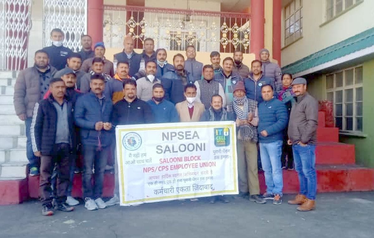 NPS personnel took out a rally in Shimla on March 3