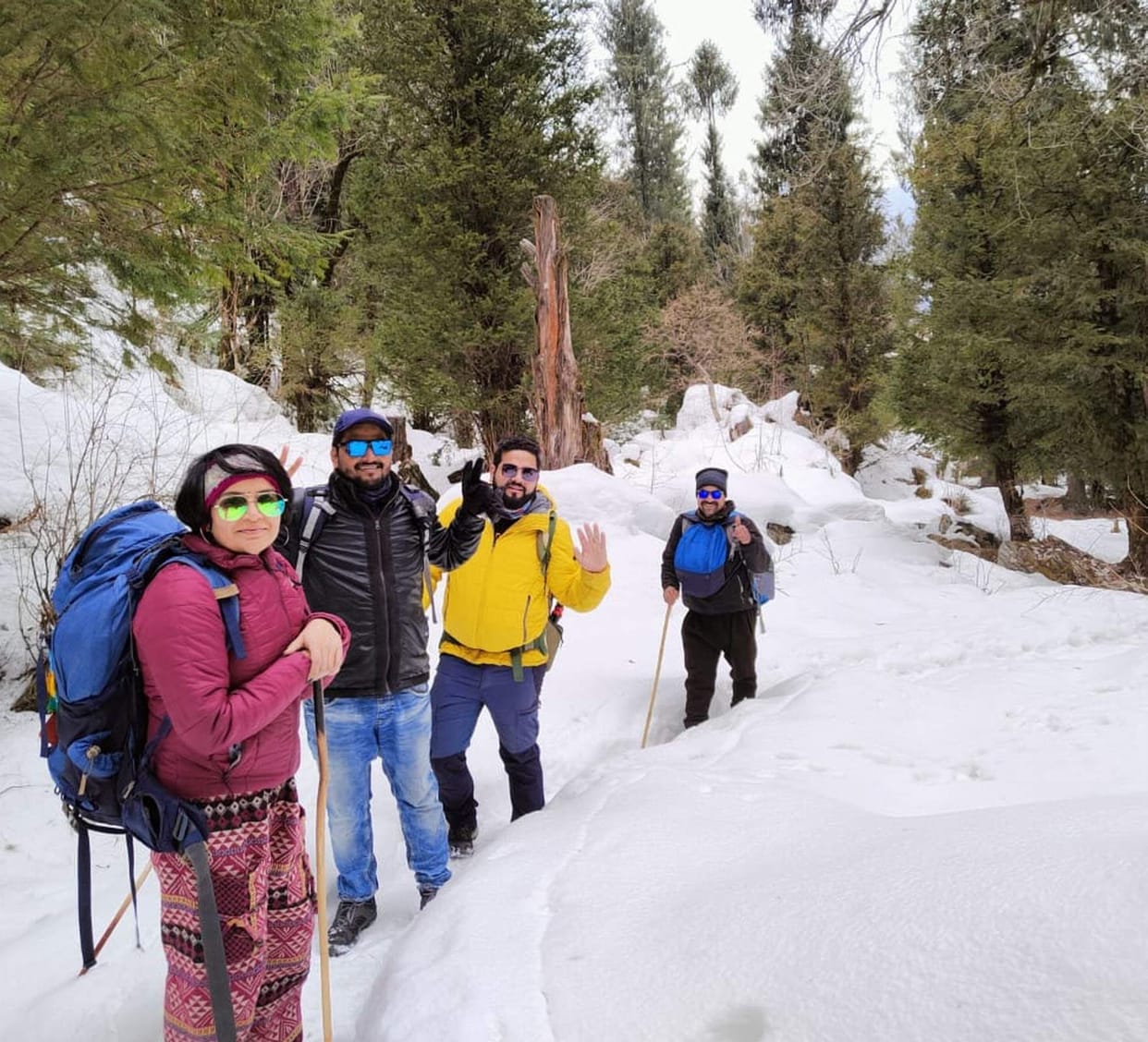 Tourist place Pink Kantha buzzing with tourists due to snowfall