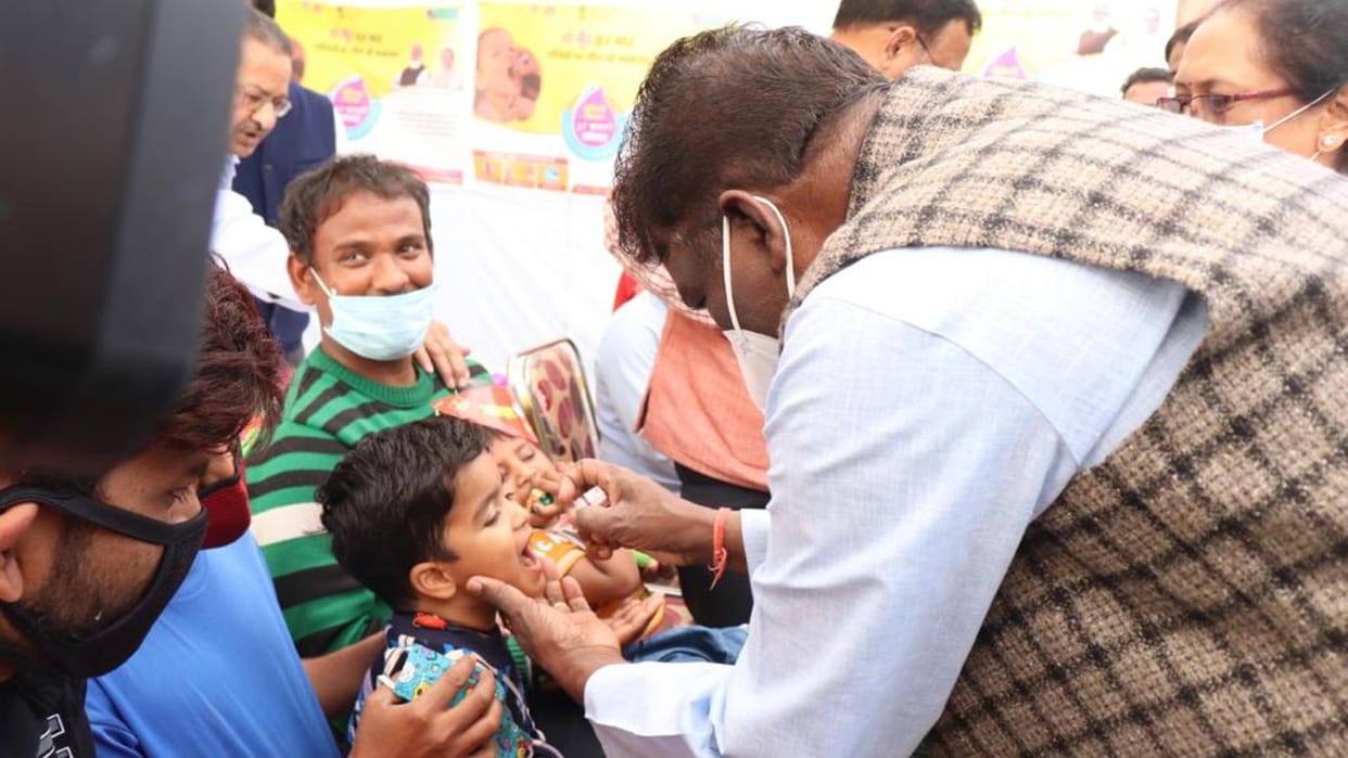 Pulse polio campaign started in MP, children in the age group of 0 to 5 years will be given two drops of life