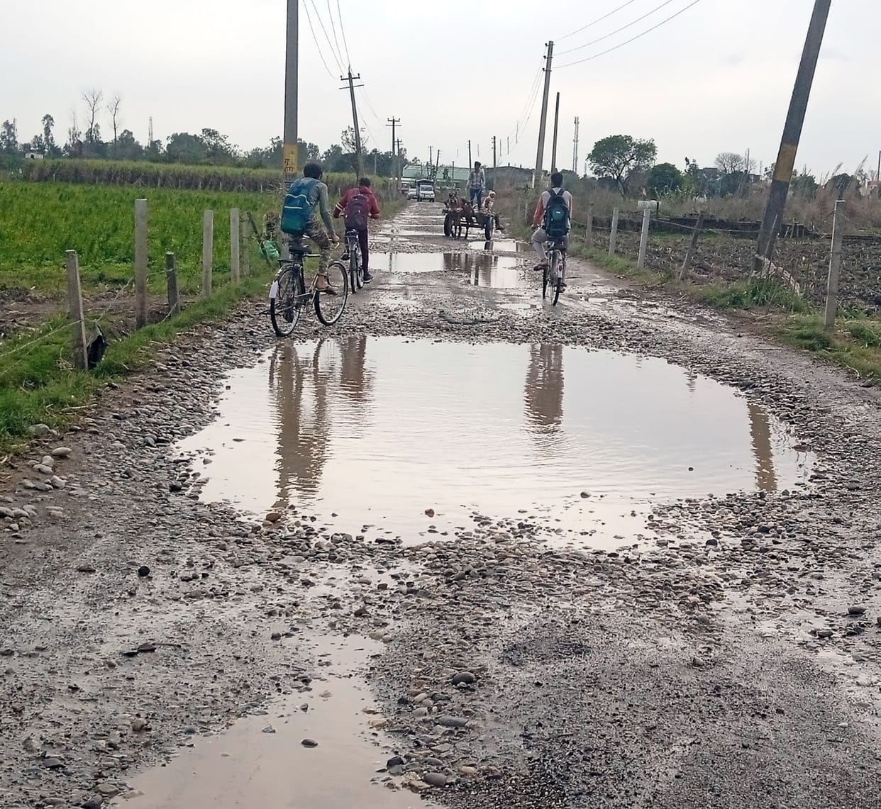 41 mm of rain fell, power supply stalled overnight