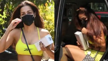 Malaika Arora was spotted outside the gym in bold style fans surprised to see her fitness