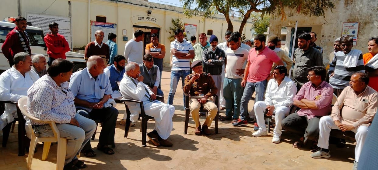 The issue of theft was raised after meeting the station in-charge